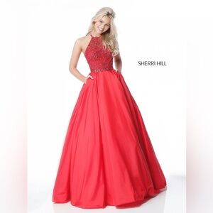 Sherri Hill Ball Gown in blush pink - Size 8